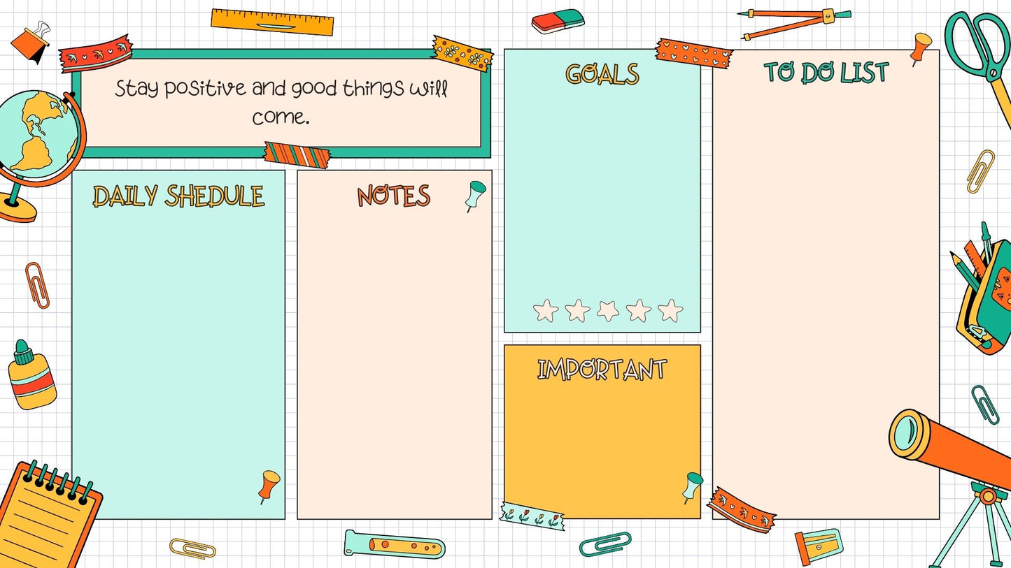 Back to School Planner Kit – Editable Checklists, Schedules & Trackers