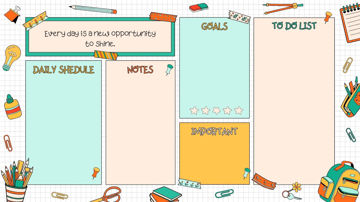 Back to School Planner Kit – Editable Checklists, Schedules & Trackers