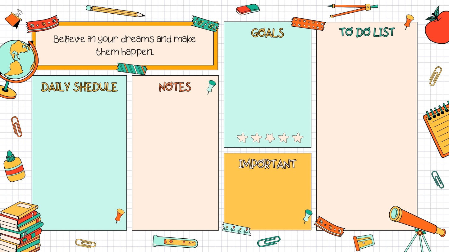 Back to School Planner Kit – Editable Checklists, Schedules & Trackers