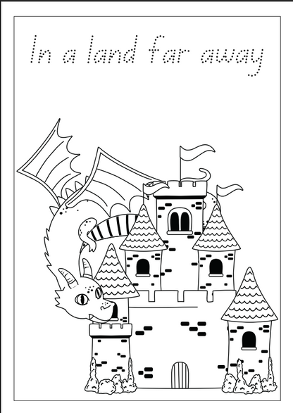 Whimsy Tales: Printable Fairy Tale Coloring Book (Digital Download)